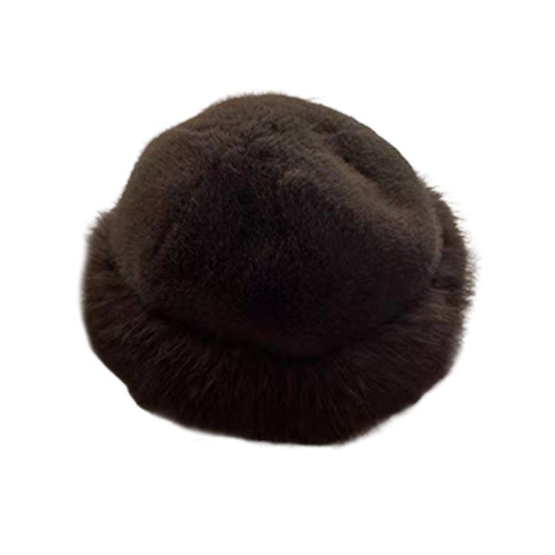 Женская осенне-зимняя утепленная монгольская шапка на флисе – Модная, теплая плюшевая шапка для студентов