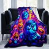 1pc Inside Out Printing Blanket - Soft, All-Season Throw for Living Room, Bedroom,Personalized Gift with Adorable Cartoon Design