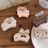 Acrylic Cartoon Animal Hair Claw Korean Style Spotted Cat Hair Clip Sweet Small Shark Clip  Girls
