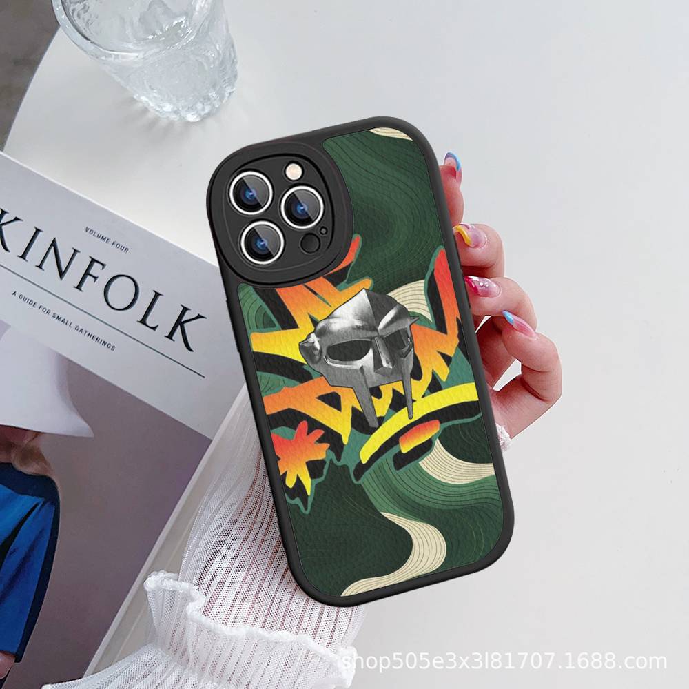 MF-DOOM Rapper For IPhone 16 15 14 16E 13 12 11 Pro Max Plus Phone Leather Case