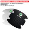 4 stk. Beskyttelsesklistremerke for bildørhåndtak Emblem Bilddekorasjon Styling For Skoda Octavia Superb Rapid Kodiaq Karoq Fabia Kamiq Roomster Citigo