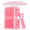Pink Weekly Pill Organizer 3 Times A Day Compact 7 Day Pill Box for Managing Your Vitamins Fish Oils Supplements and Medication