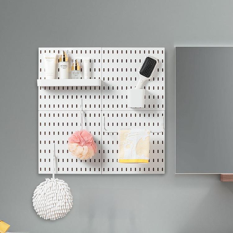 Punch-Free Wall Storage Rack for Dorm, Kitchen, Bathroom