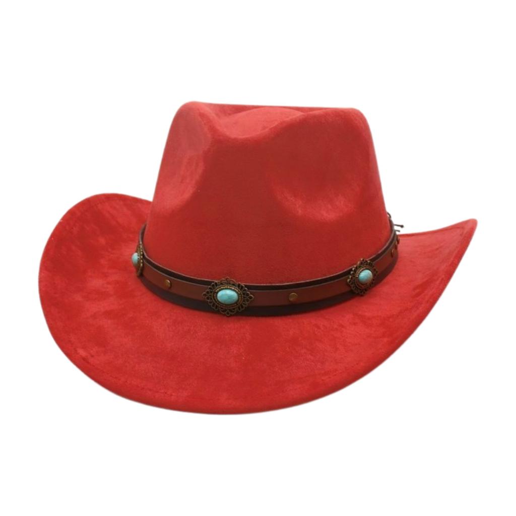 Premium Tibetan Cowboy Hat Stage Jazz Hat Multi-Color Suede Premium Top Hat