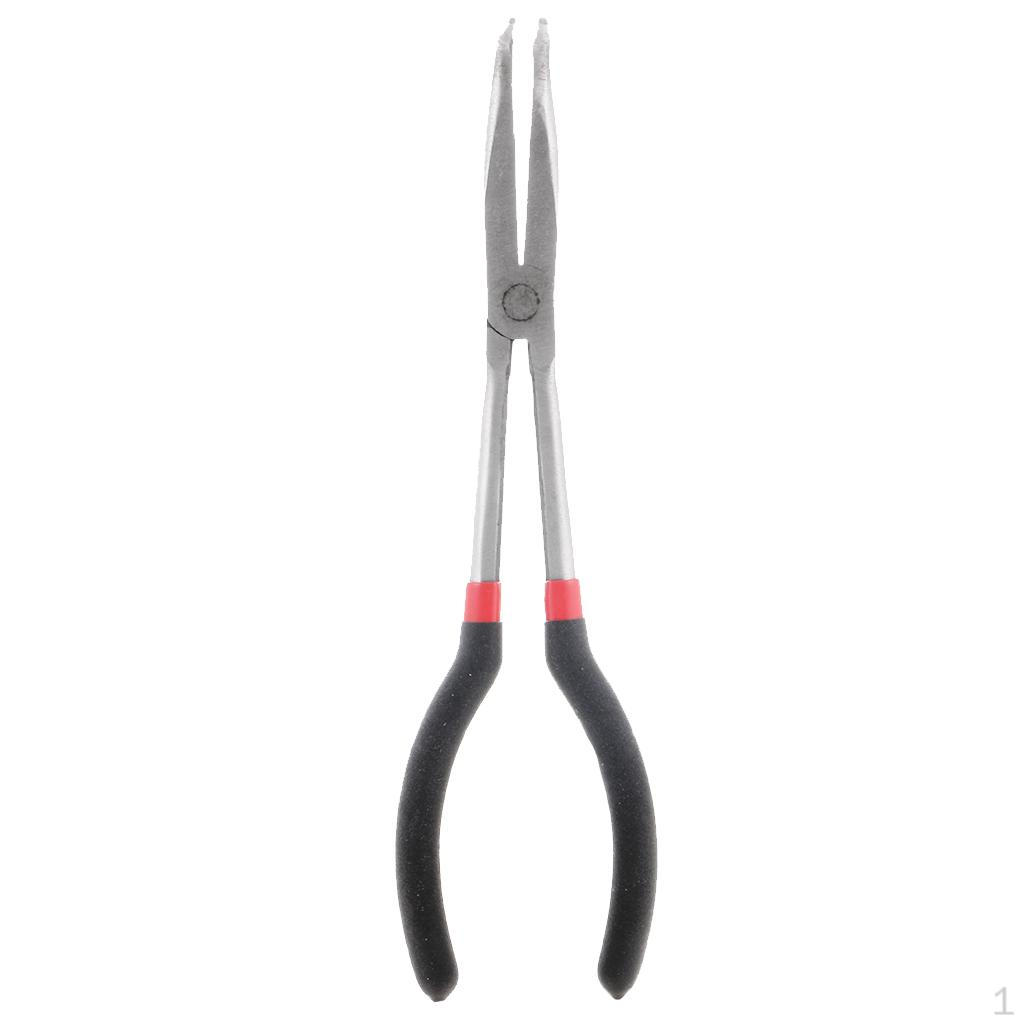

11-дюймовые длинногубцы с загнутыми носами для ручных инструментов для бисероплетения, 90 градусов