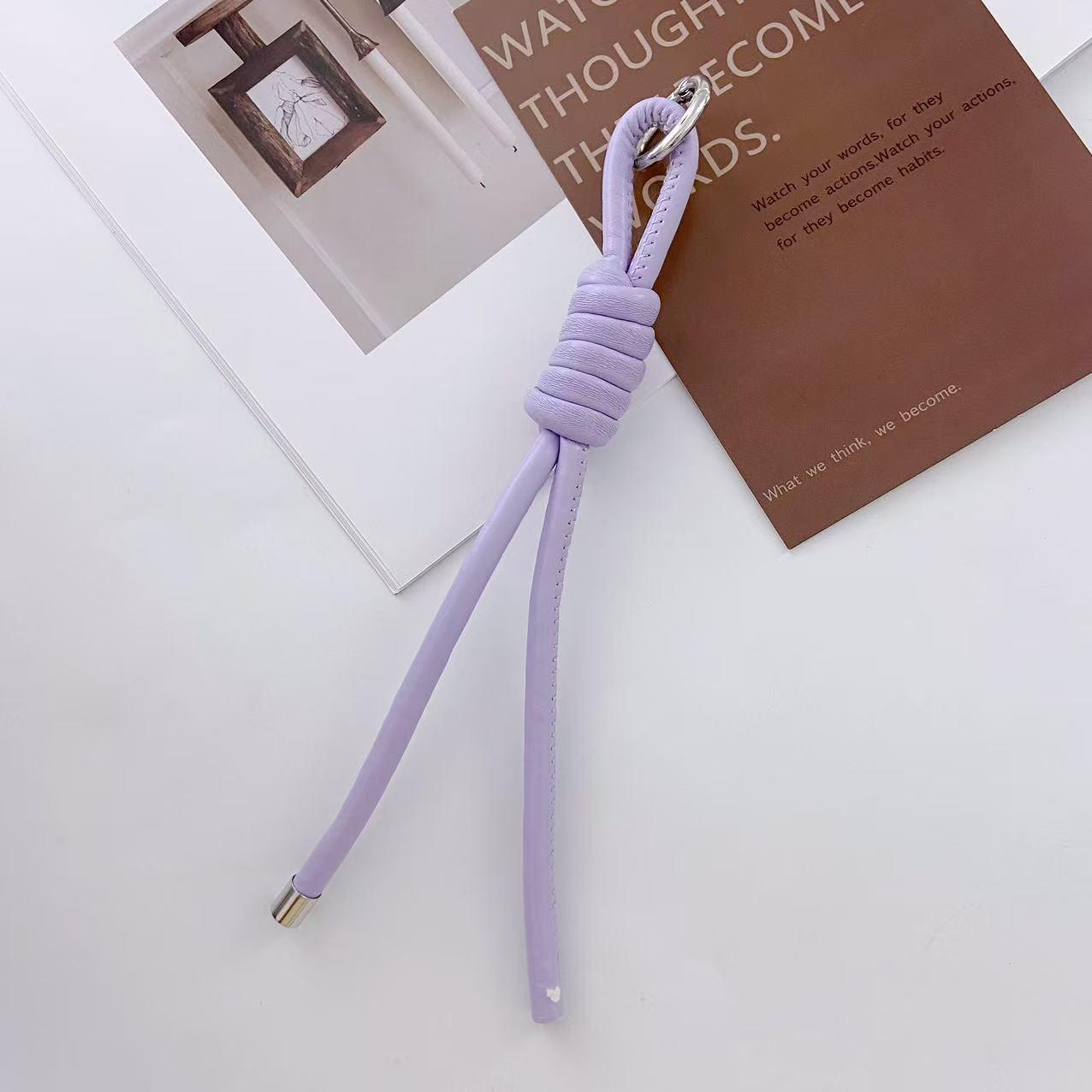 PU Leather Cord Keychain & Bag Charm Single Buckle Cord