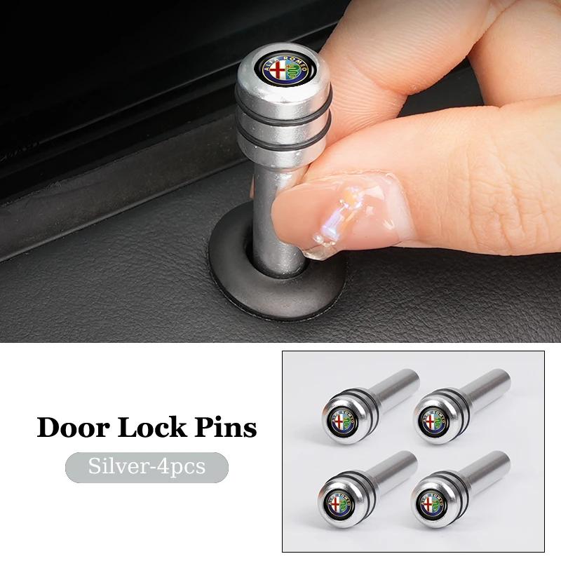 Car Sticker For Alfa Romeo 159 147 Car Interior Auto Lock Door Lift Alloy Safety Pin For Alfa Romeo Giulietta 159 147 156 166 Mi abc012