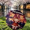 Custom Name Personalized Genshin Impact Print Umbrella, Auto Open Close, 8‑Rib Sturdy Frame, Commute Camping Hiking Use, Birthday Gift