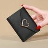 New Small Wallet Women's Metal Short Fold Personalized Cute Mini Fashion Wallet Zero Wallet