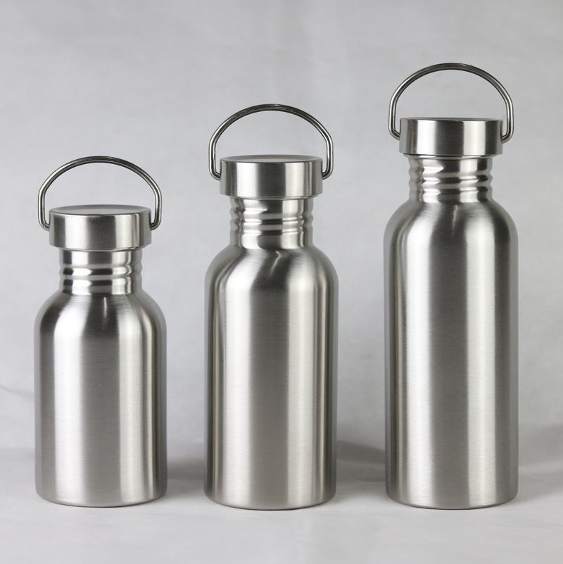 Portable Stainless Steel Sports Water Bottle with Large Capacity and Narrow Mouth