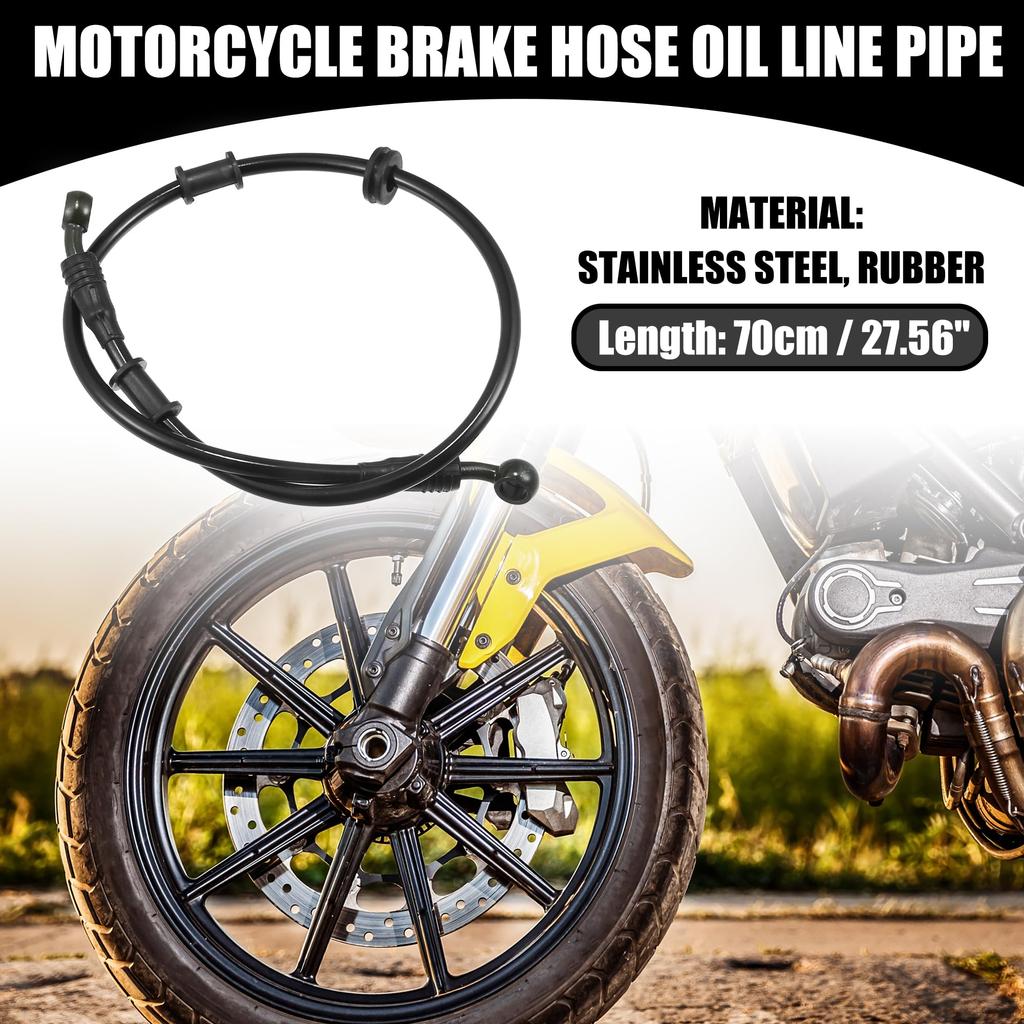 Partuto Brake Hose Motorcycle Clutch Hose - Hose Motorcycle - Black 1 Set 28° 70cm