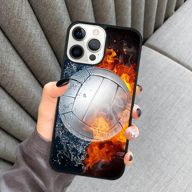Play Volleyball Ball Phone Case For iPhone 17 Air 16 16e 15 13 14 Pro Max 11 12 Plus 2022 MAX Shell Cover coque