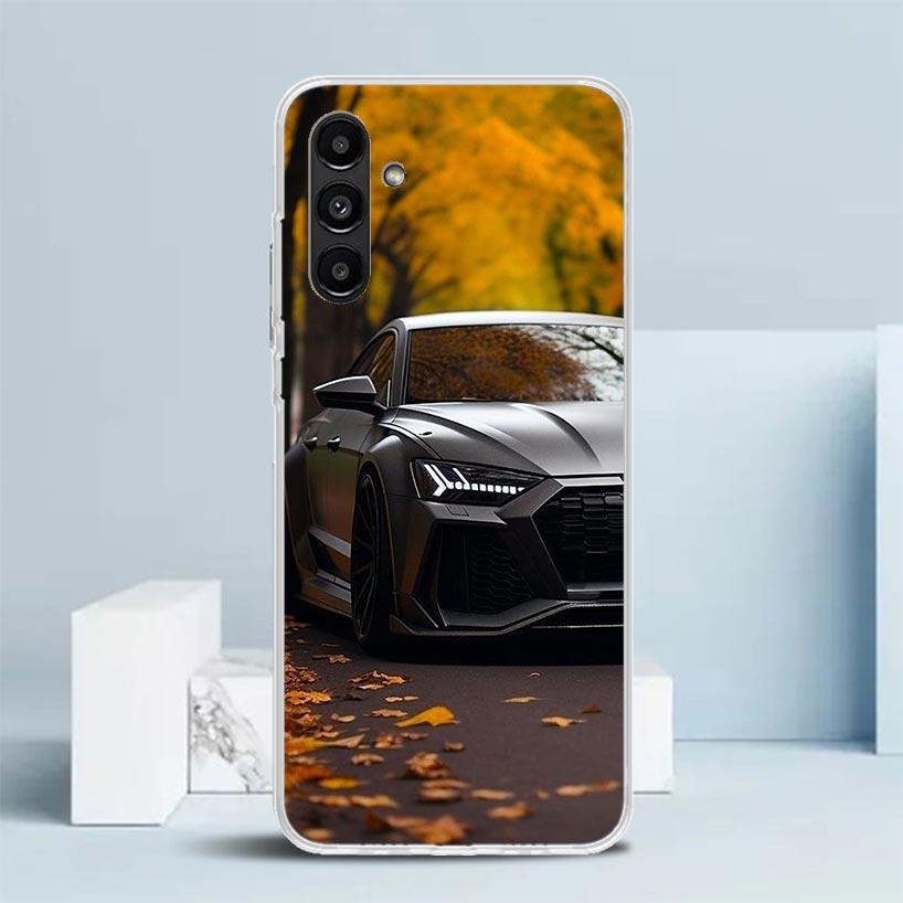 R-S 6 7 8 Sport Car Cover for Samsung Galaxy A17 A37 A57 A16 A26 A36 A56 A15 A14 A55 Phone Case A13 A53 A25 A35 A24 A34 A23 A33