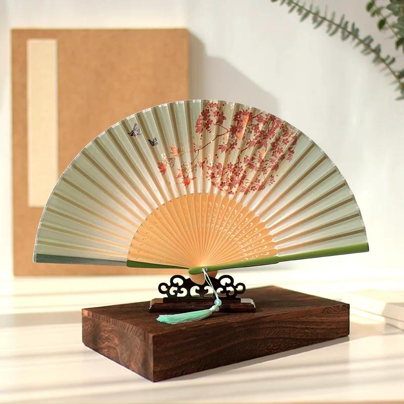 Chinese Style Han Costume 6-Inch Small Fan Folding Fan Fairy Chinese Ancient Style Women's High-Looking Summer New Chinese Style Folding Fan