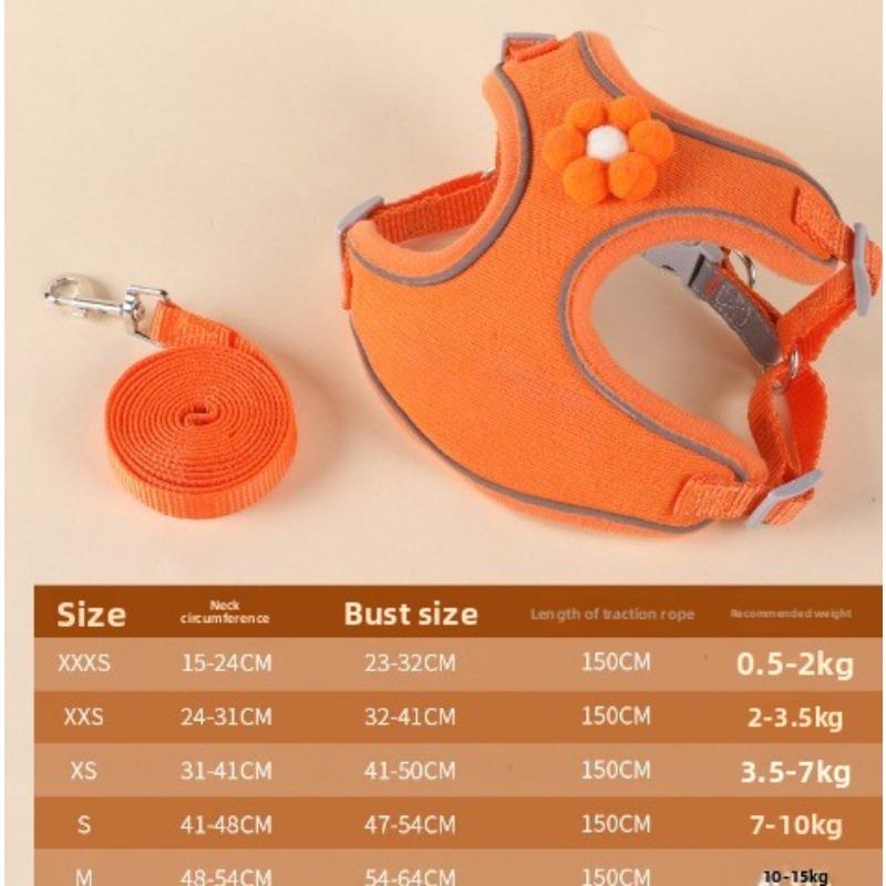 

Поводок для собаки, Поводок для маленькой собаки, Шлейка для груди и спины, Бишон фризе Тедди, Милая прогулка с собакой, Выдвижной для питомца M