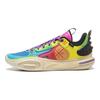 Li Ning All City 11 Cushioning Slip Resistant Low Top Basketball Shoes Men's Blue Yellow ABAT031-7