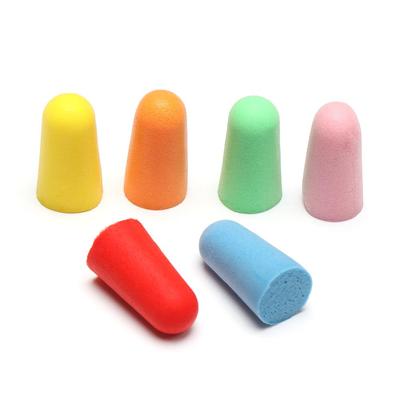 Color Sleeping Travel Rebound Soft Hearing Protector Earmuffs Polyurethane Foam Earplugs Tapered