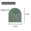 Home Use Rainbow Silicone Coaster Tpr Heat Resistant Nonslip Table Mat For Dining And Hot Dish Protection