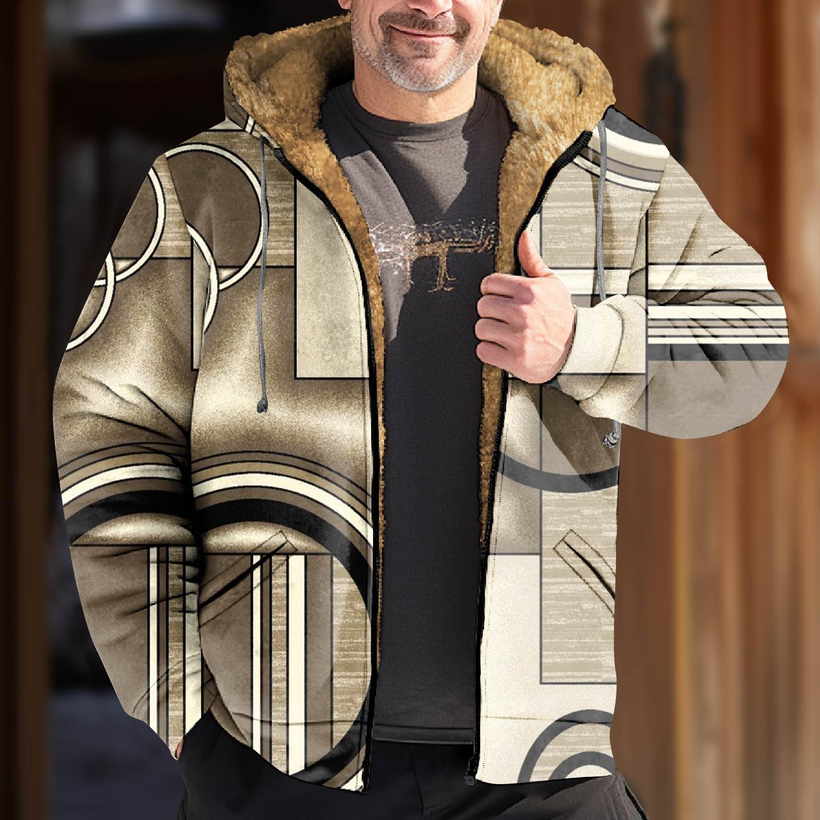 

Чоловіча куртка з принтом. Чоловіча повсякденна куртка з капюшоном на блискавці в модному стилі навесні та осені M хакі