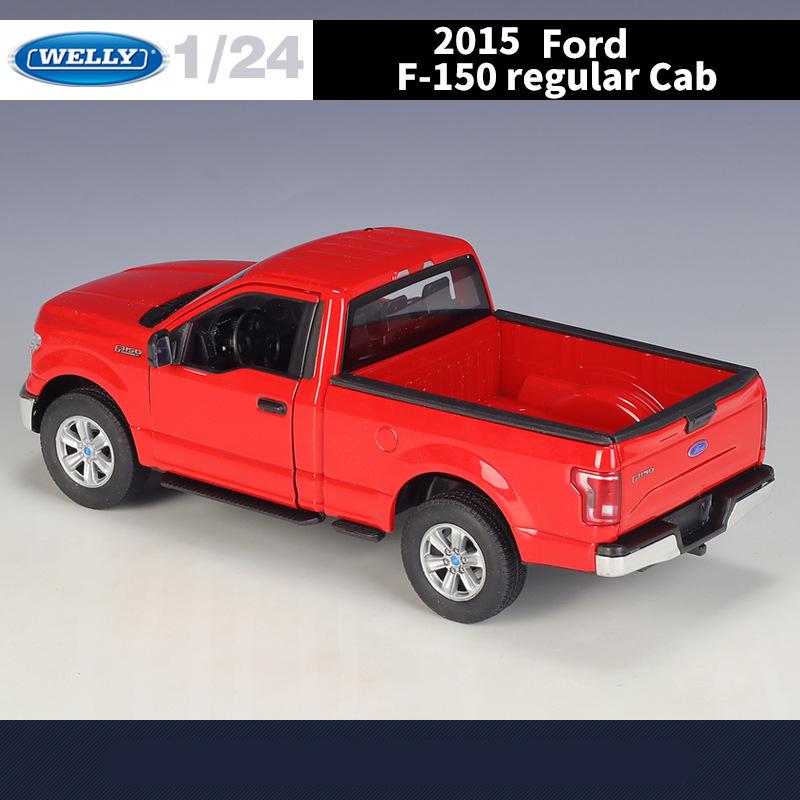 Welly 1/24 2015 Ford F150 Regular Cab Alloy Pickup Car Model Diecasts Metal Off-road Vehicles Car Model Simulation Kids Toy Gift