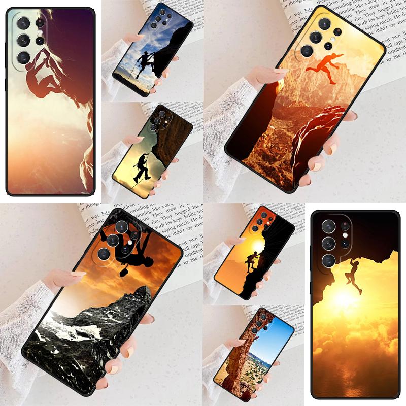 Mountain Climbing Adventure Sports Cell Phone Case for Samsung Galaxy S26 Ultra S25 S24 S23 S22 S21 S20 Note10 Cover