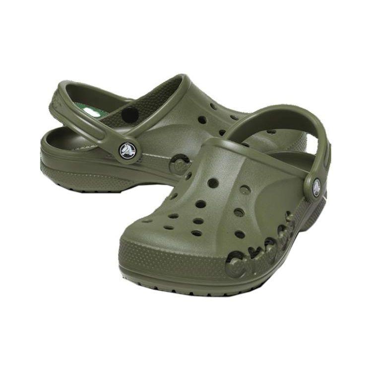 Crocs Baya Platform Clog EVA Comfortable Non-Slip Durable Clogs Unisex Clogs Green 10126-309
