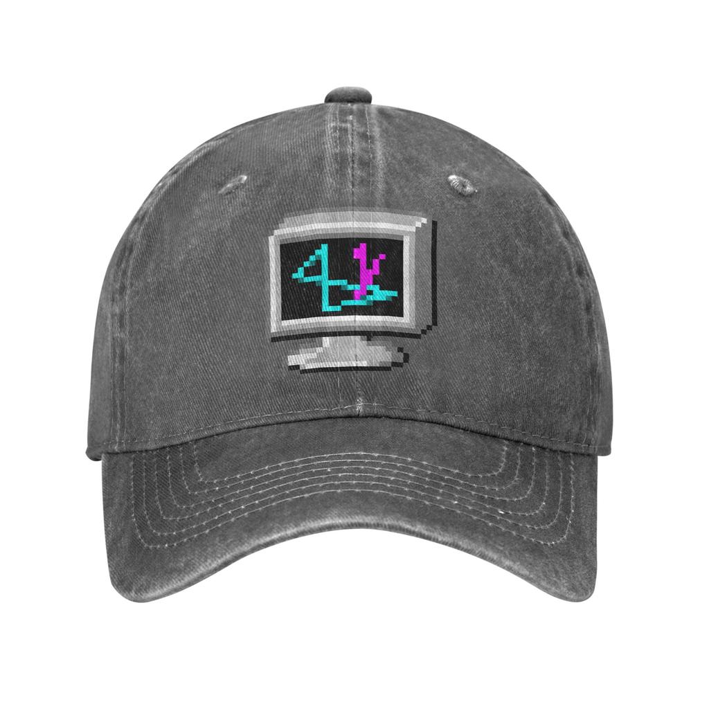 Mystify Your Mind Screen   Windows Baseball Cap Sun  Outdoor Gym High Quality Washed Trucker Hat Stylish Design Baseball Caps