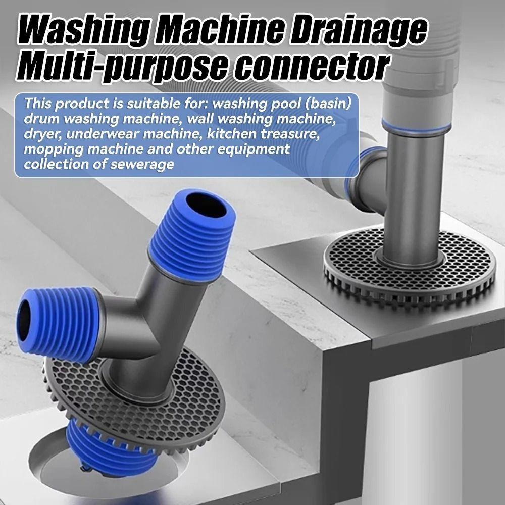 Multi-functional Floor Drain Adapter Universal Sewer Connector Sink Elbow Pipe Connector Kitchen