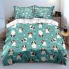 French Bulldog Pattern Print Bedding Duvet Cover Set Duvet Cover Pillowcases  (1*Duvet Cover 2*Pillowcases, Without Duvet Insert)