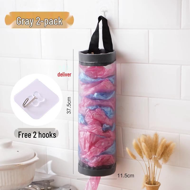 Wall-Mounted Kitchen Trash Bag Storage Rack