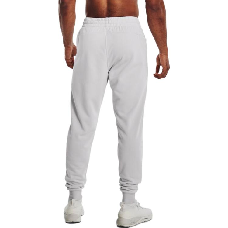 Under Armour Solid Logo Casual Pants Men bottoms Gray 1373362-014