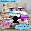 Custom Name 3PCS Taylor Art Bedding Set, Including 1pc Duvet Cover And 2pcs Pillowcases, Suitable for Dorms and Bedrooms Gift