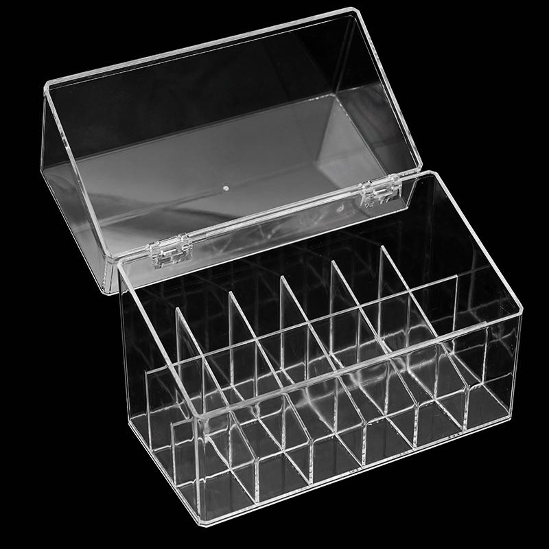 18 Holes Acrylic Dental Ligature Tie Case Orthodontic Ligature Tie Placer Holder Transparent Storage Box Organizer