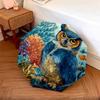Flower Owl  pattern, automatic folding umbrella, portable and foldable design, 8 ribs, a Christmas or birthday gift.