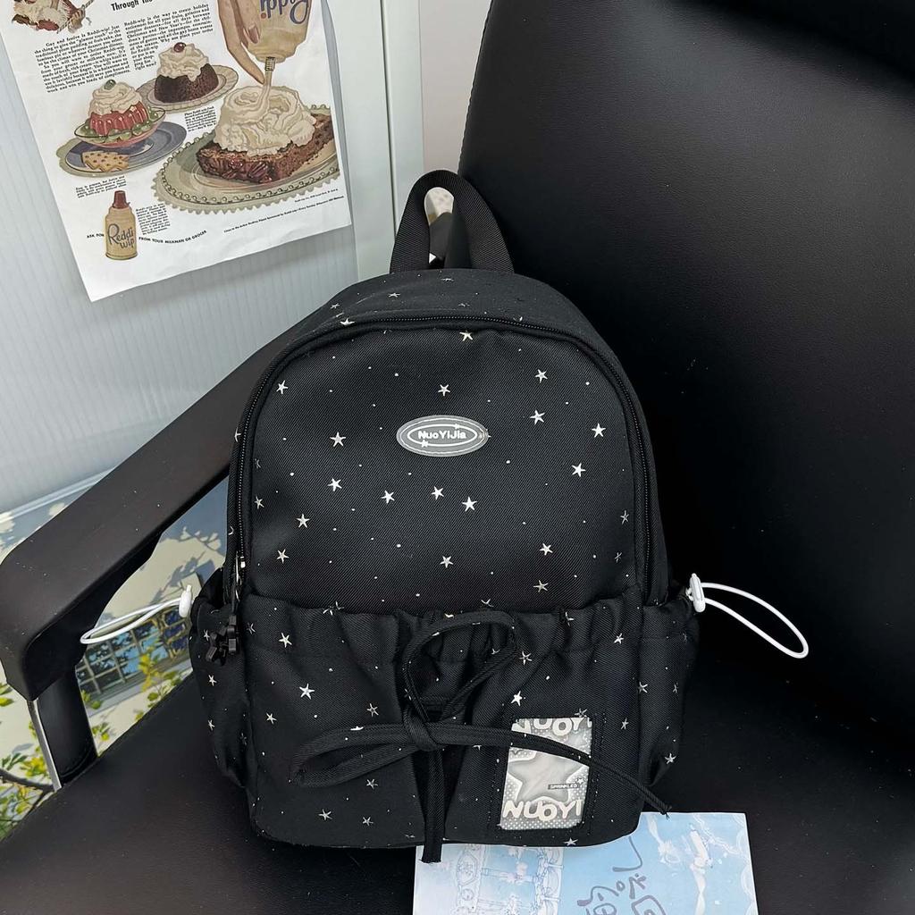 Schoolbag Korean Version Ins Small Fresh and Sweet Backpack Women's Large Capacity Simple and Versatile Student Schoolbag Fashionable Casual Backpack