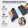 5er-Pack Schlaufen-Gewebe-Nylon-Uhrenarmband mit Magnetschnalle, Verstellbares Armband-Zubehör für Apple Watch 42/44/45/46/49mm