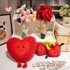 Fun Concentric Lock Love Plush Doll Proposal Bouquet Roses New Year Couple Valentine's Day