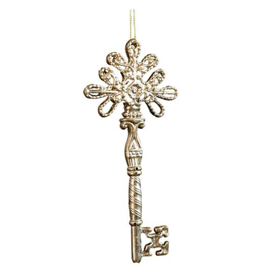 Christmas Ornaments Plastic Glitter Gold Snowflake/Reindeer/Angel Hanging Ornaments for Xmas Tree Winter Decoration