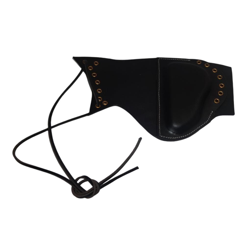 WWII U.S. Garand Leather Sniper Rifle Cheek Pad Black - Reproduction WW-MU76-FSNE