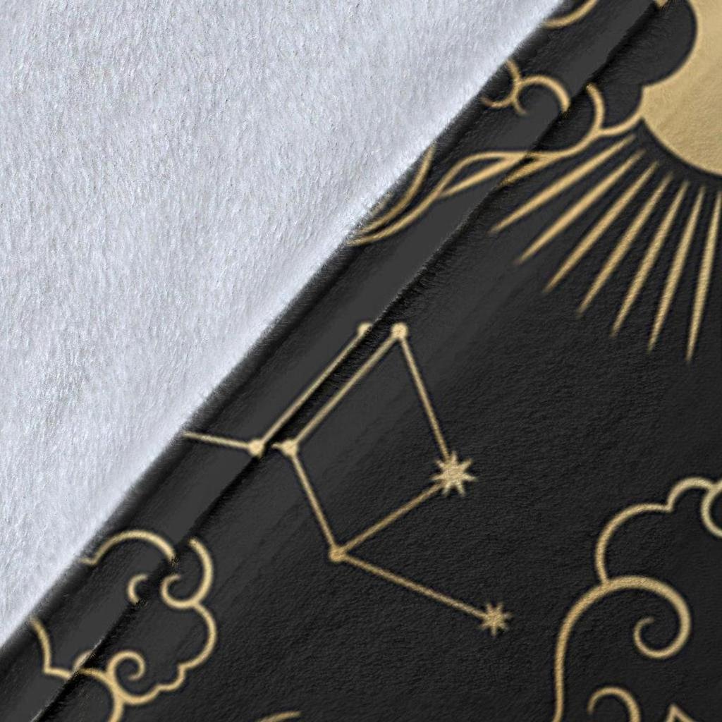 Sun And Moon Bohemian 3D Printed Blanket Flannel Blanket Throw Blanket Soft Sofa Kids Blanket