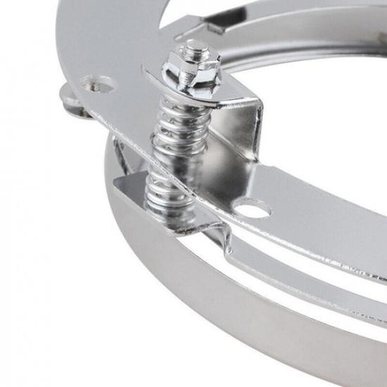 7" LED Headlight Trim Ring Mounting Bracket Fits For Harley Street Glide Chrome