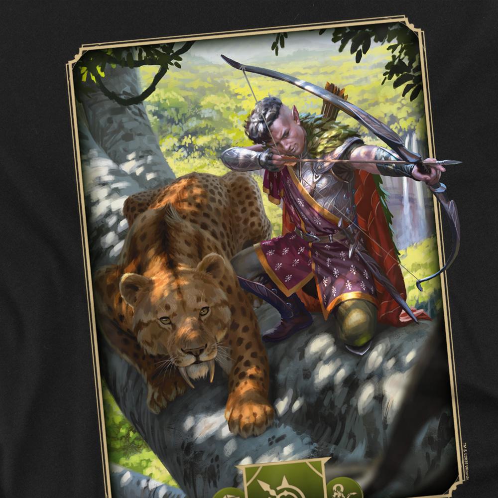 Dungeons & Dragons Mens 2024 Ranger Key Art Long-Sleeved T-Shirt