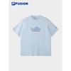Fila FUSION Couples' Pure Cotton Printed Short Sleeve T-Shirt
