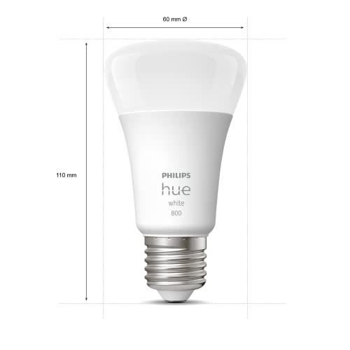 Ampoule connectée - philips hue - e27 - 806 lumen - compatible bluetooth - fonctionne avec alexa