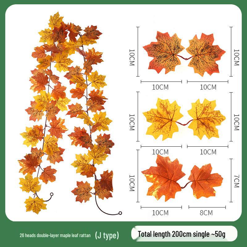 Skladem Podzimní a Halloweenská dekorace z javorových listů pro Vánoce a Den díkůvzdání