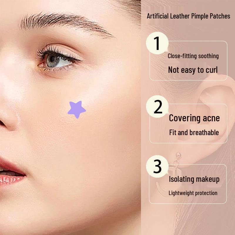Colored Star Hydrogel Pimple Patch - Absorbs Pus and Clears Spot