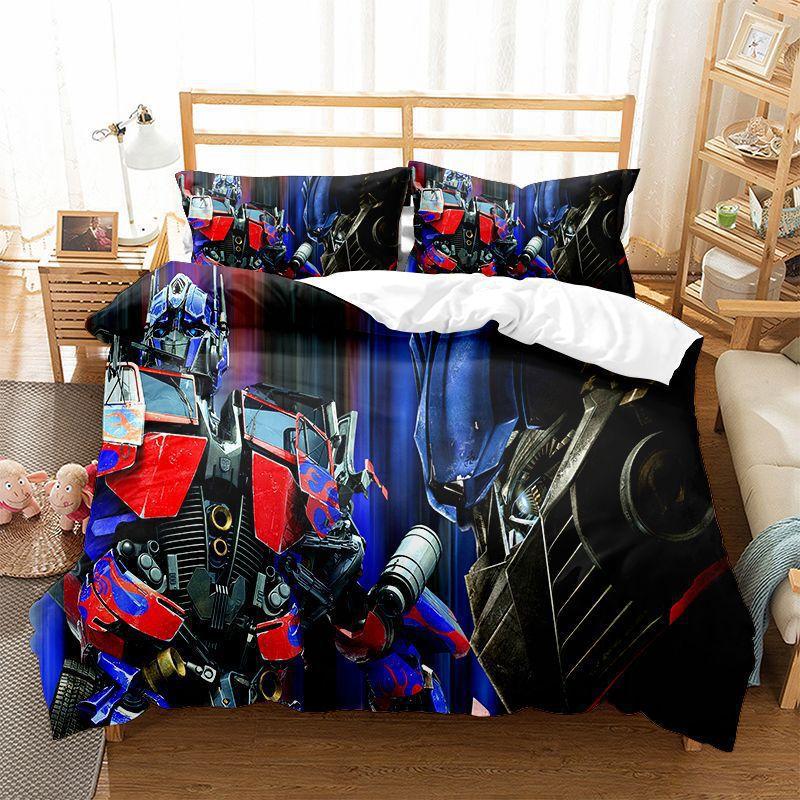 

Transformers Printed Quilt Cover Pillowcase 3D Digital Printing Three-Piece Set 90*190