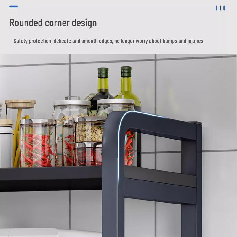 Multi-functional 5-Tier Carbon Steel Kitchen Storage Rack