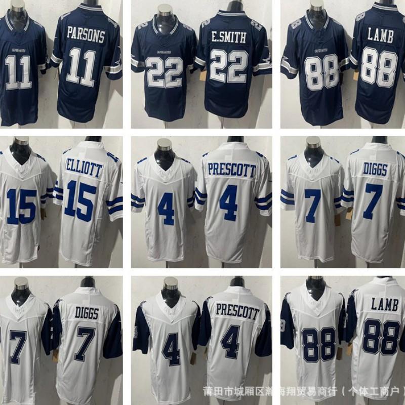 3rd Gen Cowboys Football Jersey Embroidered Rugby Game Shirt Men Women