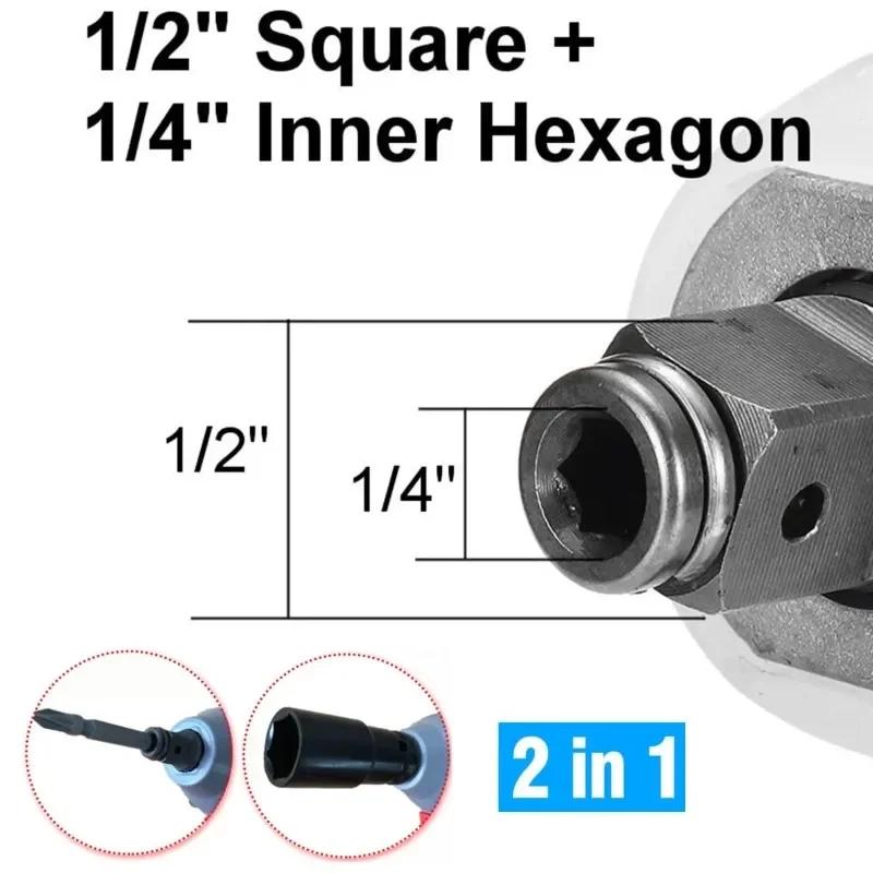 Passend für Dewalt 18V 20V Akku Bürstenloser Schlagschrauber Elektrischer Schraubendreher 500N.M 2-in-1 Akku-Schrauber Reparatur Elektrowerkzeuge